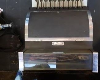 Rare National 720 Dark Gray & Polished Chrome Cash Register (Nice Condition) $295