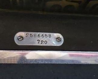 Rare National 720 Dark Gray & Polished Chrome Cash Register (Nice Condition) $295