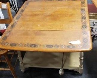 Ethan Allen Tea Cart (1 Wheel is Missing) Closed 32" x 20.75" x 25.5"H Opened 40.25"W WAS $95 NOW $80