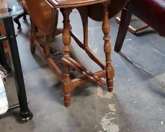 Antique Fold Down Table Opened 34"W x 27,5"D x 23.5"H Closed 14"W WAS $150 NOW $135