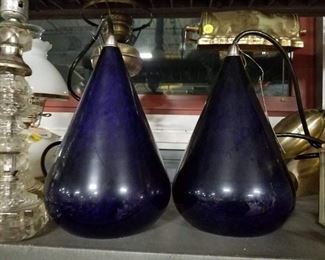 Large Purple teardrop pendants (from Houlihans on Wacker) WAS $295 NOW $250
