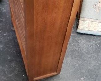 Teak? Slatted Wood Wall Mount Bathroom Cabinet with Under Shelf 23.5"W x 8.5"D x 26 5/8"H WAS $95 NOW $80