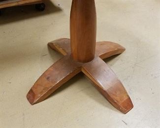 Unique MCM Solid Wood Swivel Chair $195