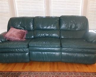 Leather Green Couch