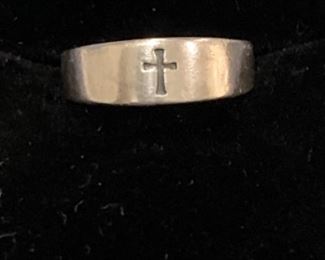 James Avery Sterling Silver Cross Ring, Size 4.25