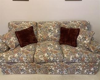 Ethan Allen 3 Cushion Sleeper Sofa is 78in Long