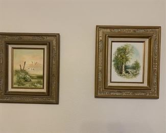 (2) Framed Coastal Scenes are 15 1/2in x 17 1/2in