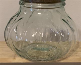 Italian Jar w/Cork Lid is 8in Diameter