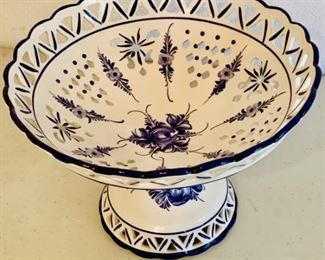 Blue & White Porcelain Compote, RCCL of Portugal