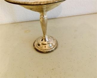 Empire Weigted Sterling Silver Compote, Marked