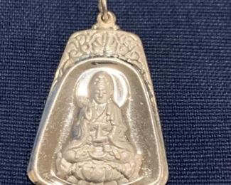 Sterling Silver Prayer Pendant