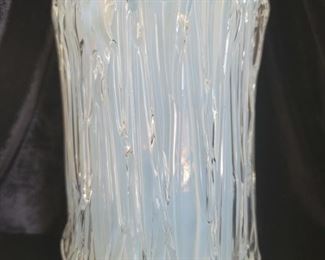 Iridescent Glass Vase Stands 9in