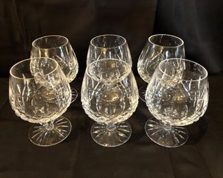 (6) Waterford Crystal Brandy Snifters, marked
