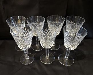 (7) Waterford Crystal 6in Wine Stems