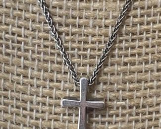 Sterling Silver James Avery Cross Necklace