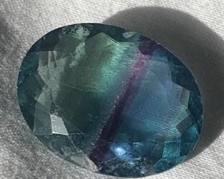 39.08ct Faceted Fluorite Gemstone