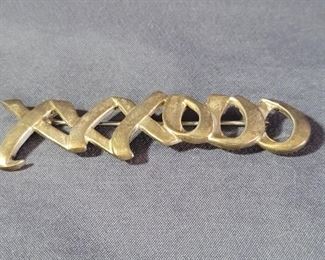 Sterling Tiffany & Co. XXXOOO Pin/Brooch