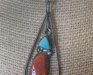 Vintage Navajo Sterling Silver Necklace