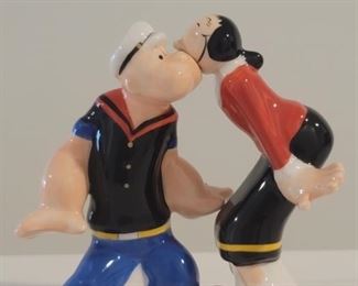 Kissing Popeye Olive Oil Salt & Pepper Shakers