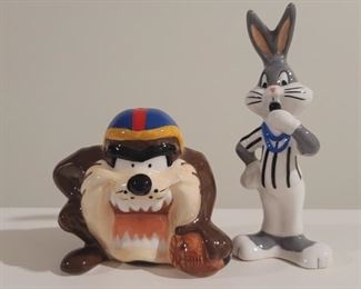 Tasmanian Devil & Bugs Bunny Salt & Pepper Shakers