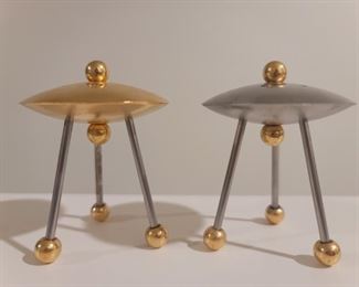 Mid Century Modern Bruce MacDonald UFO Salt & Pepper Shakers