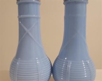 Jeannette Delphite Blue Salt & Pepper Shakers