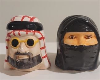 Arabic Gulf Dubai Couple Salt + Pepper Shakers