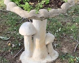 Mushroom Bird Bath