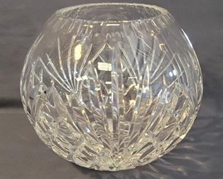 Crystal Rose Bowl is 8in Diameter x 6in H