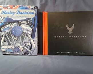 (2) Harley Davidson Books, 1 is 3D