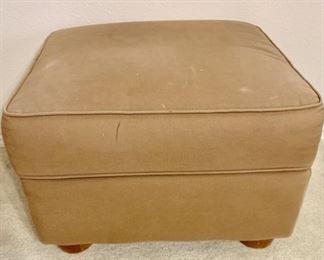 Pier One Brown Ottoman, Matching Sofa in this Auction
