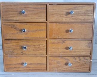8-Divided Drawer Apothecary/Spice Chest