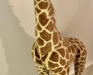 Large Plush Giraffe Stands 4.5ft Tall