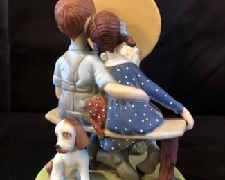 Norman Rockwell 'Young Love' Collectable Figurine is 6in Tall, from the Danbury Mint