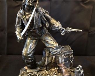 Bronze Pirate on Guard Statue by Veronese Designs
Made from Cold Cast Bronze and stands 9.5in