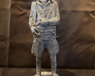 'Early Flying Man' Bronzetone Reproduction Statue
