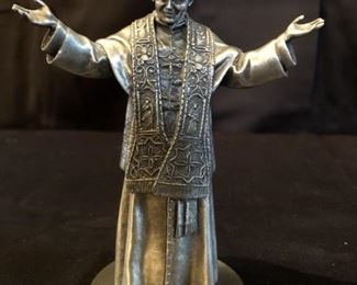 John Paul II Pewter Sculpture from Danbury Mint