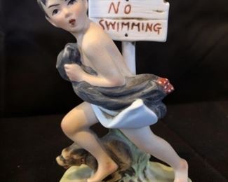 Saturday Evening Post 'No Swimming' Figurine By Dave Grossman Designs
5.5in Tall