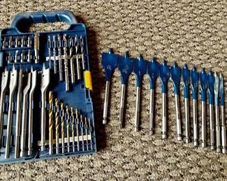 Ryobi Drilling and Driving Accessory Set and additional bits.