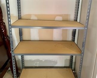 (3) Identical Metal Shelving Units