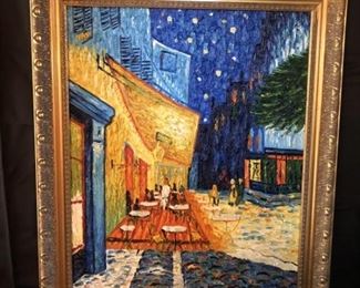 Cafe Terrace At Night Reproduction after original by Vincent van Gogh