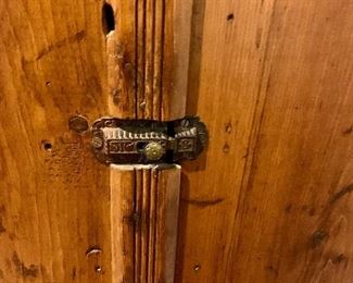 Antique Natural Wood Amoire w/ 5 Shelves 37x 17x 60 $179