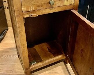 Shabby Chic Heavy Wood End Table Cupboard 18x12x26 $85