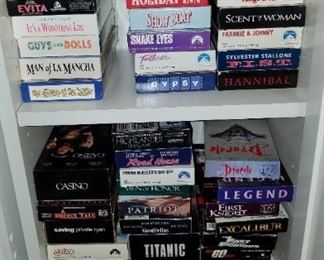 movies and exercise VHS tapes