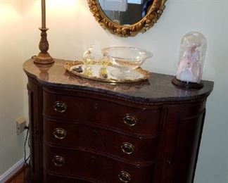 marble top dresser