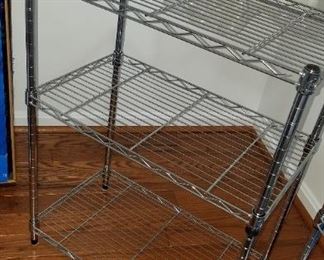 pair metal wire racks