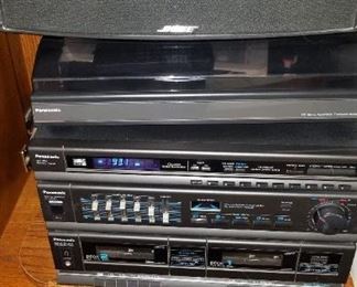 Panasonic stereo and Bose sound bar