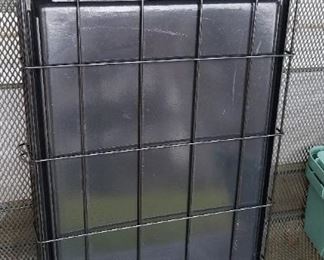 new, never used dog crate with liner