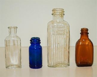 colored bottles antique