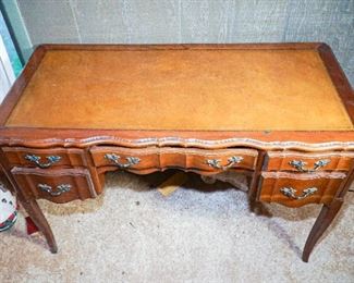 Leather topped desk excellent condition